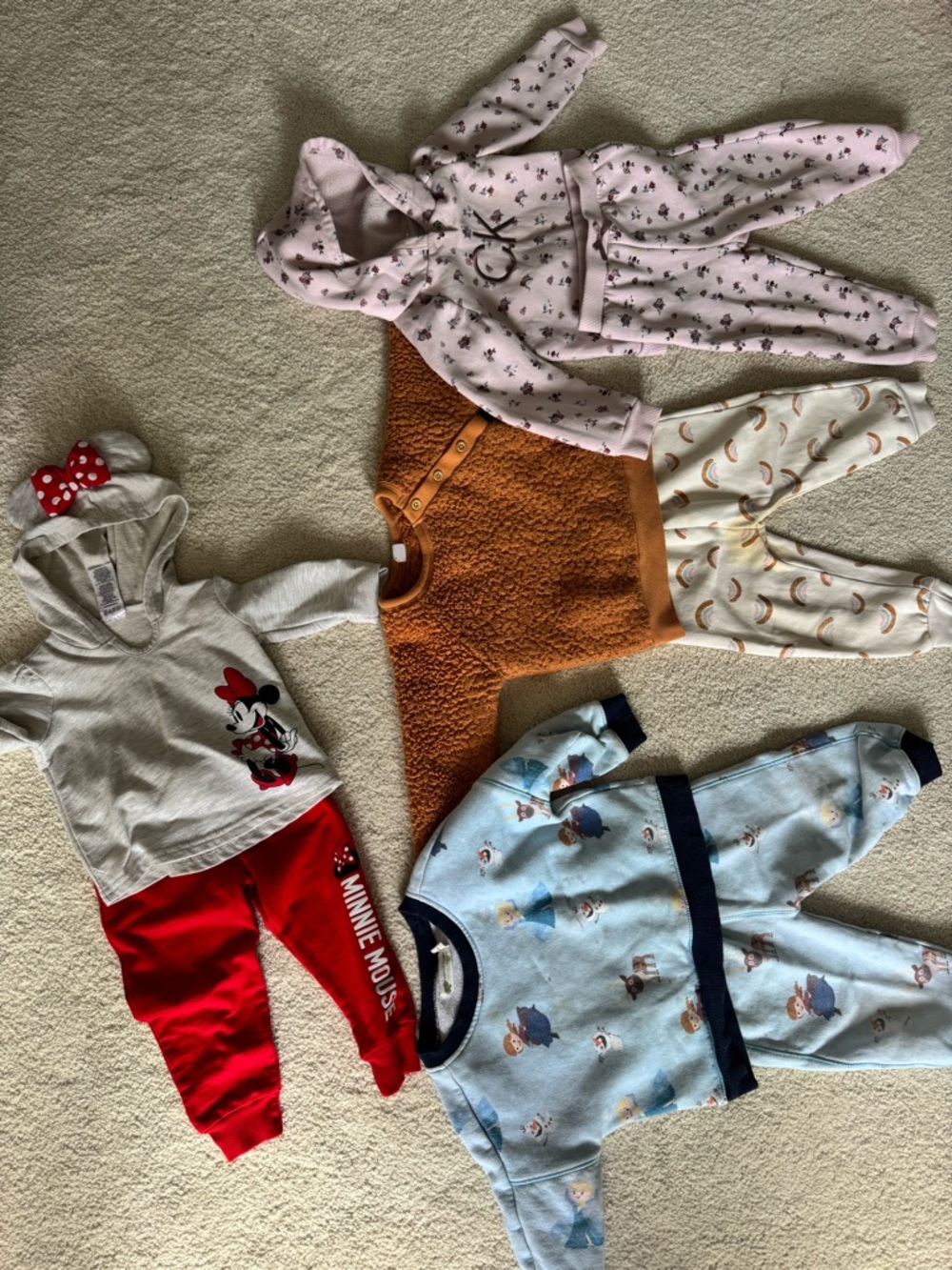 Minnie Mouse Red and Gray Kids Matching Set - Disney